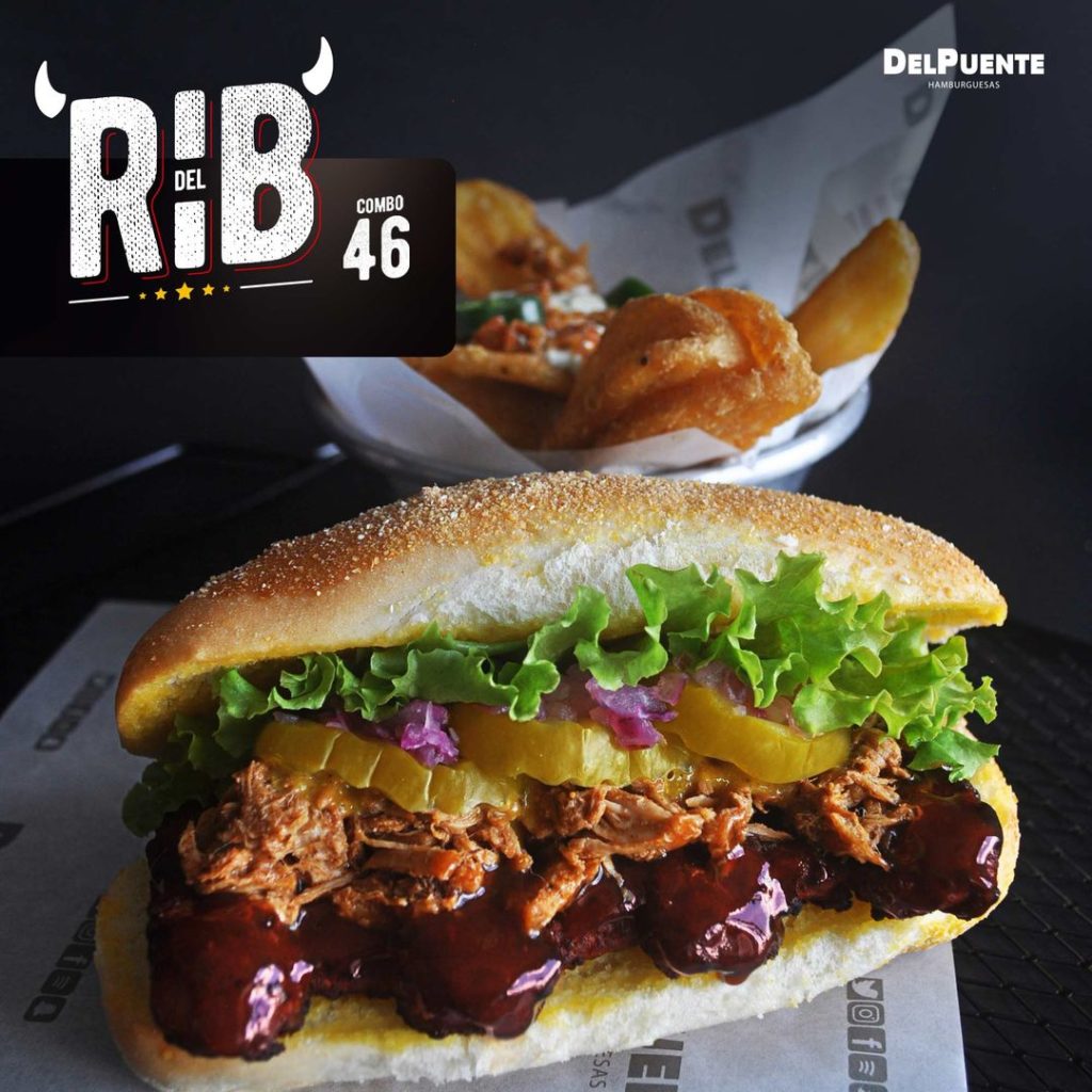 DelPuente pork rib sandwich
