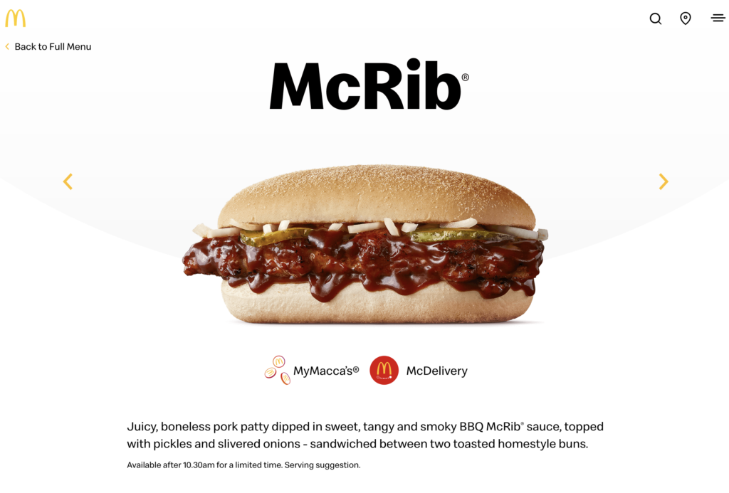 2023 Australia McRib