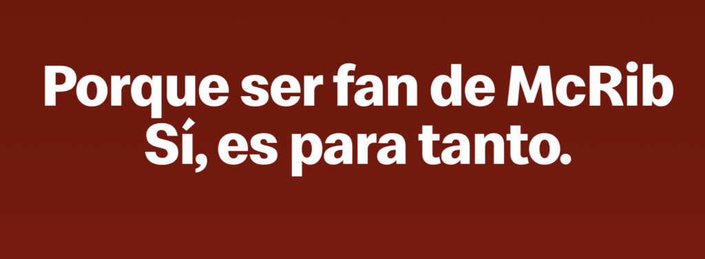 2024 Spain McRib Promo