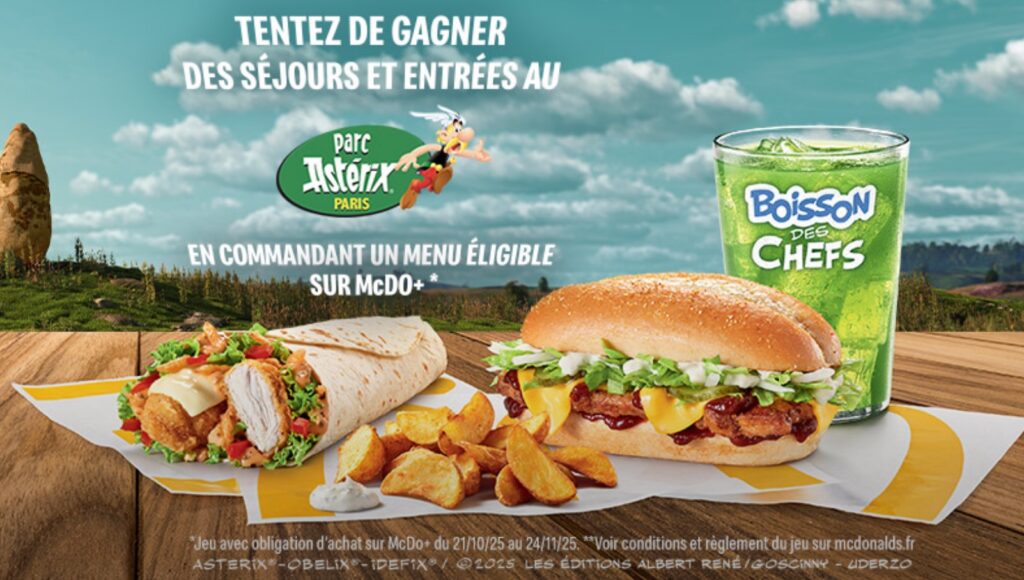 Parc Astérix McRib promotional image