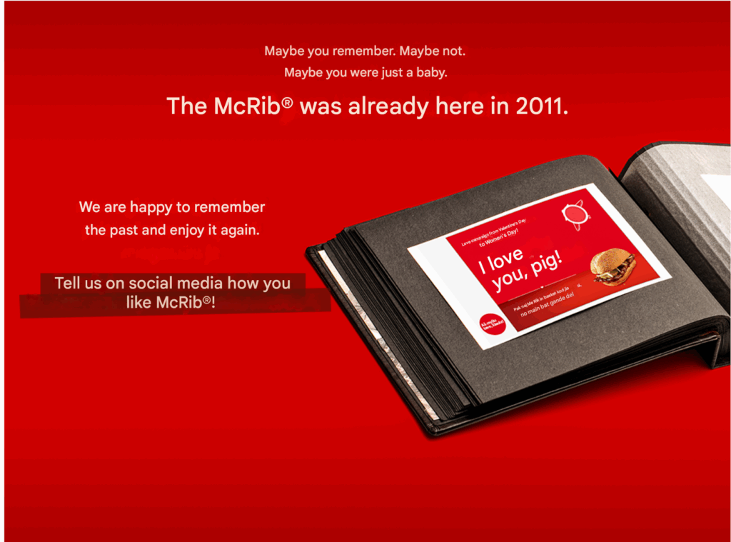 McRib Latvia last offered in 2011 - english