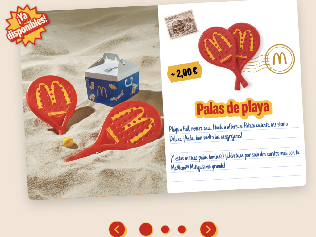 2026 Spain McDonalds paddle promotion